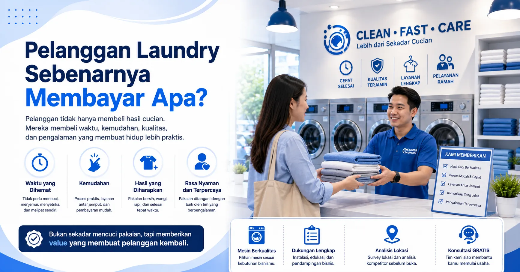 Pelanggan Laundry Sebenarnya Membayar Apa?